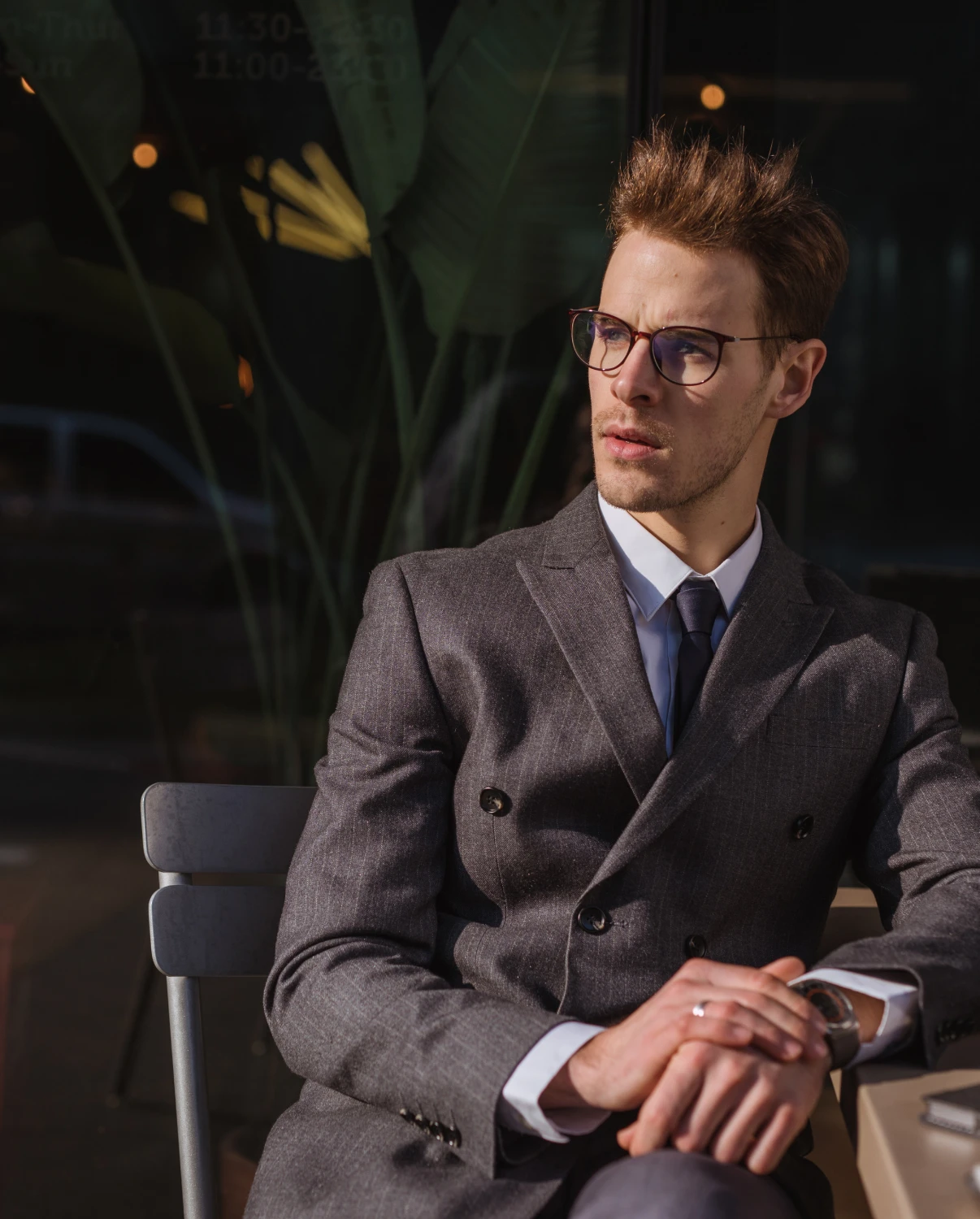 Men's fashion editorial portrait