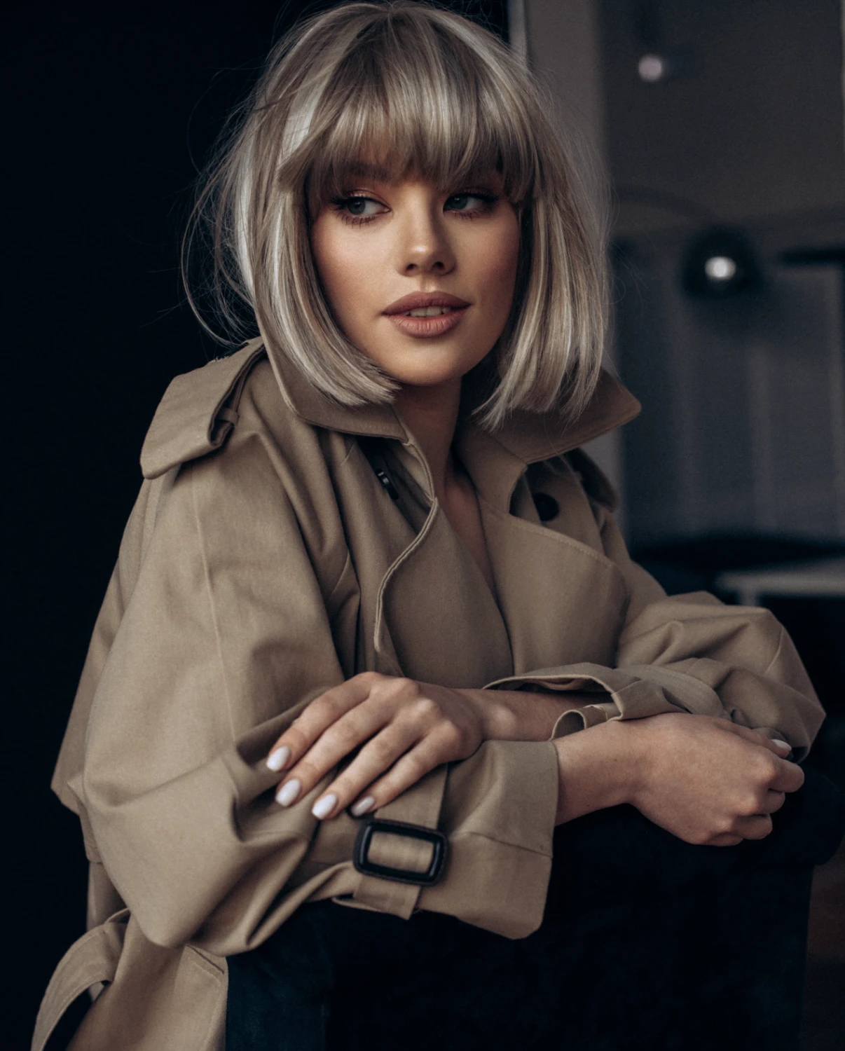 Modest fashion editorial portrait